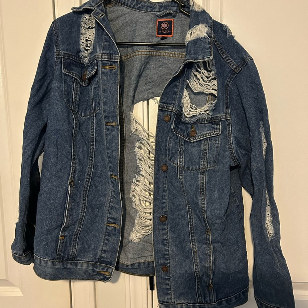 Distressed Blue Denim Jacket